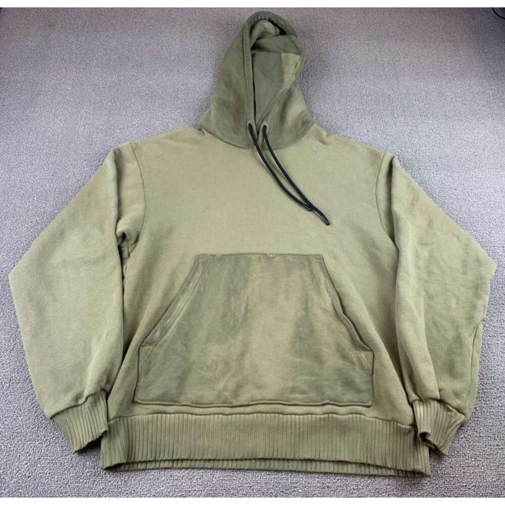 Cotton Citizen Hoodieâ Men XS Green Pullover Kangaroo Pocket Long Sleeve Ribbed